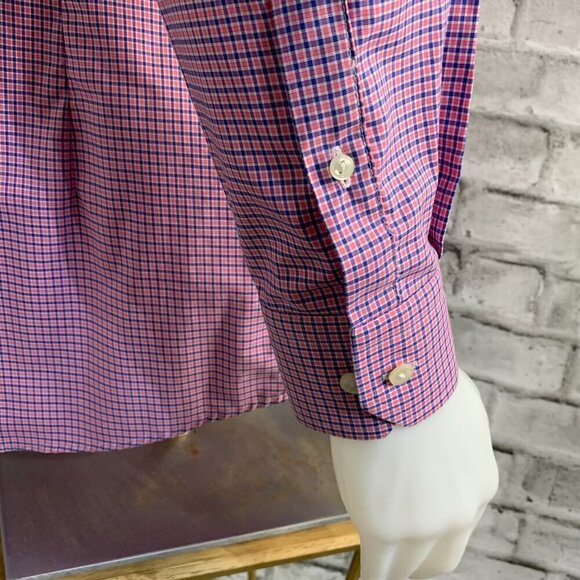 Eton Contemporary Check Button Down Dress Shirt - Picture 5 of 14